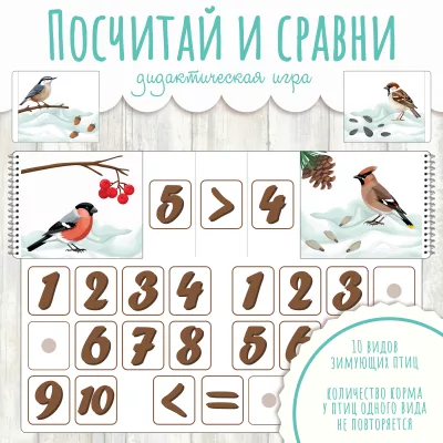 Дидактическая игра Зимующие птицы