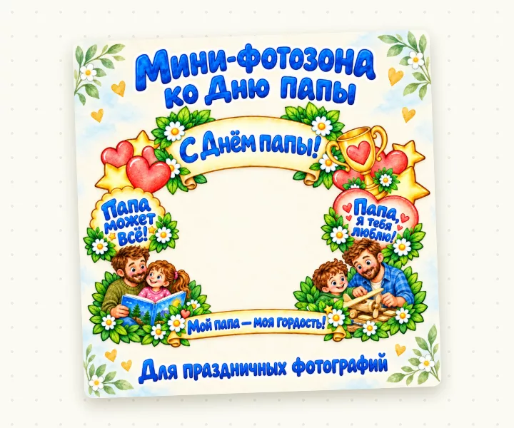 Мини-фотозона ко Дню отца — фото 6