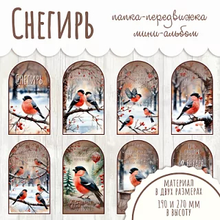 Папка-передвижка Снегирь