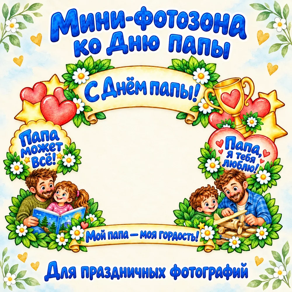 Мини-фотозона ко Дню отца