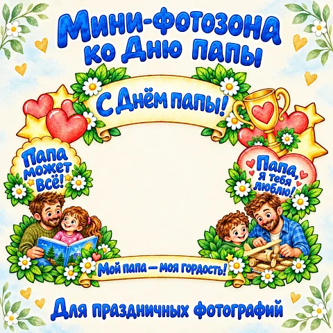Мини-фотозона ко Дню отца